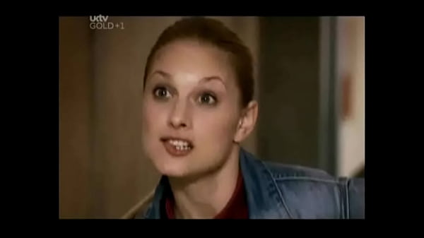 Blonde girl with her miniskirt stuck in her panties  