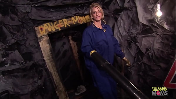 Mine worker with a tramp stamp fucks with her colleague during work