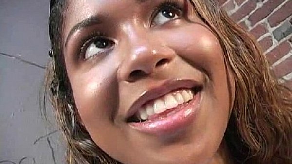 Ebony teen shows off her blowjob skills at gloryhole 27