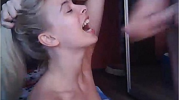 Hottest blowjob from blonde teen