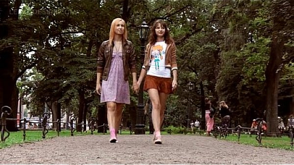 Orgasm craving lesbo teens touching bodies with lust  