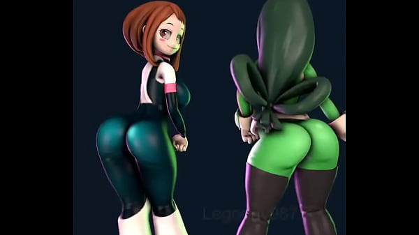 Uraraka and Tsuyu twerking  