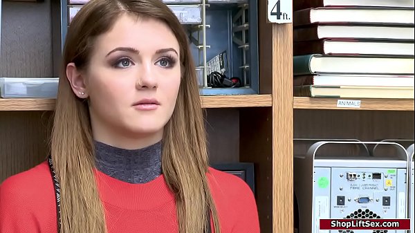 Teen shoplifter sucks and rides officers cock to avoid getting jailed