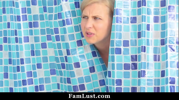 Sexy Milf Has Bathroom Sex with Her Young Stepson - Famlust