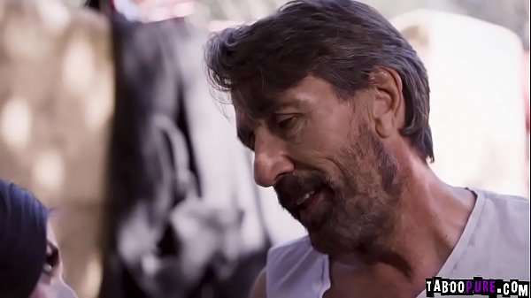 Brunette teen feasting on huge cocks as she gets them pound her pussy and her mouth at the same time 