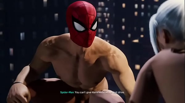 Spiderman and black cat nude and also