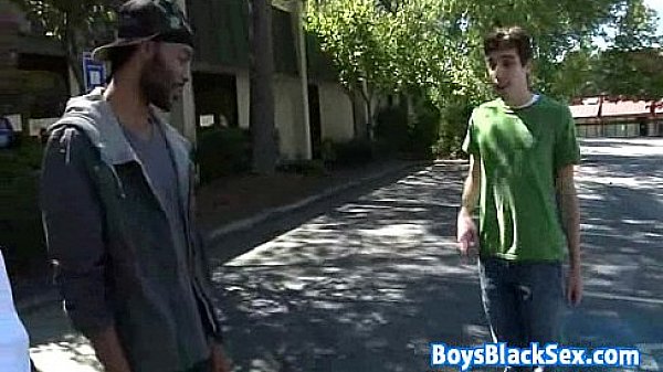 Blacks On Boys - Gay Hardcore Bareback Interracial Porn Video 08