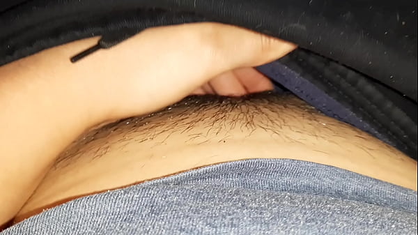 Female risky hard solo masturbation in public place  