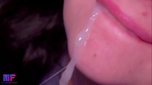Нежный и чувственный минет с оральным кремпаем и медленным отсосом  