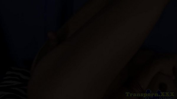 Busty ebony transsexual masturbating solo