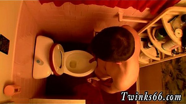 Naked guys Unloading In The Toilet Bowl  