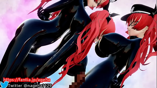 3d hentai busty girl tits fuck 3P