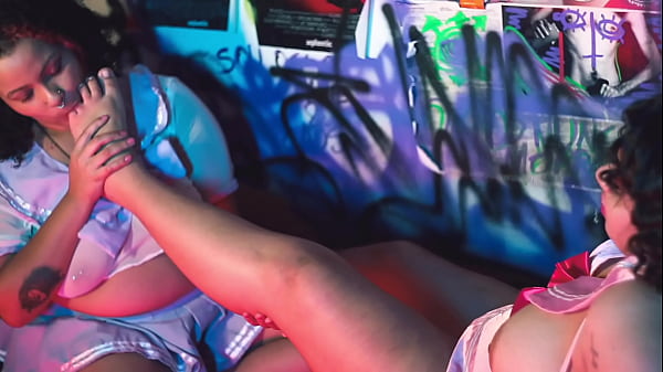 BBW Lesbian Pussy Eating and Foot Worship