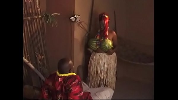 Redhead ebony big beautiful woman gets pounded doggy style after hawaiian dance