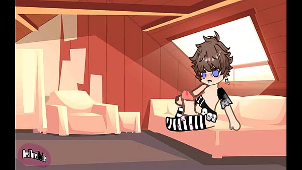 A horny femboy rushes back home to jerk off 