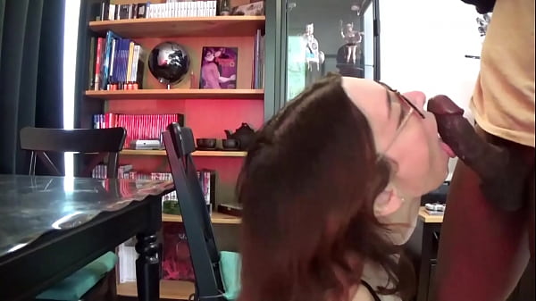 Femboy gets ass fucked on the living room table