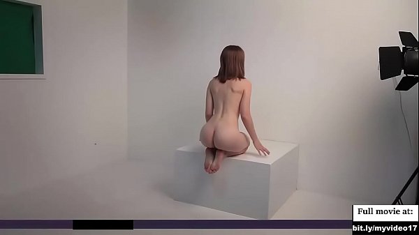 Beautiful cute blond girl nude photoshoot