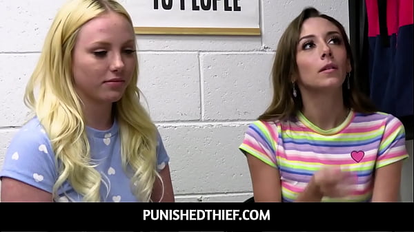 Officer Finds a Solution to Avoid Charges on Shoplifter Teens - Dani Blu, Dixie Lynn  