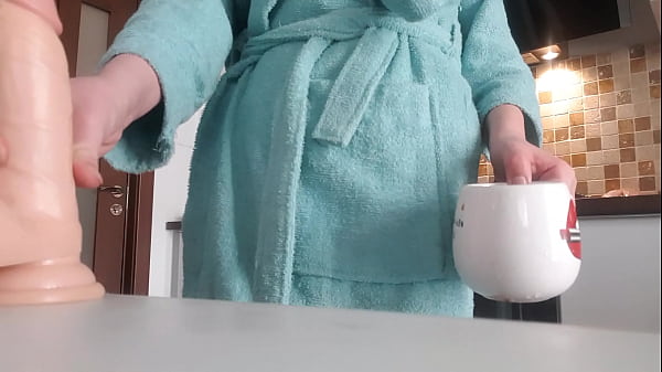 Amateur cute sexy babe taking off her clothes and teasing and doing pussy masturbation in the kitchen on a chair  