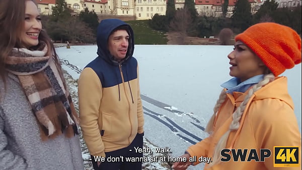 SWAP4K. A Sunday walk ended up as having a girl with in our bed. Hot sex with Stacy Cruz & Veronica Leal 