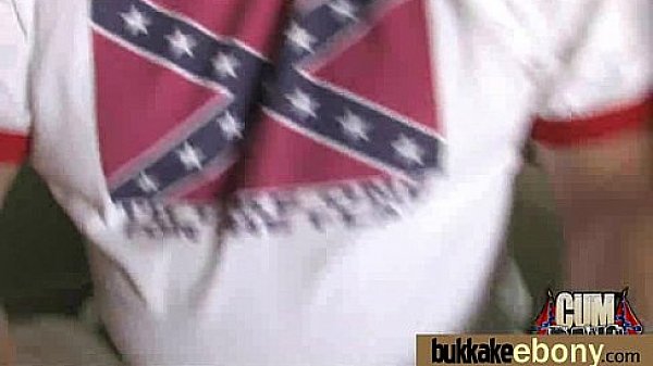 Ebony Babe Sucks Group Of White Guys 14