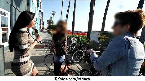 Sexy wild chick gets paid to fuck 4  