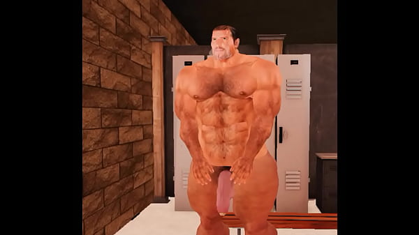 big white muscle bull  