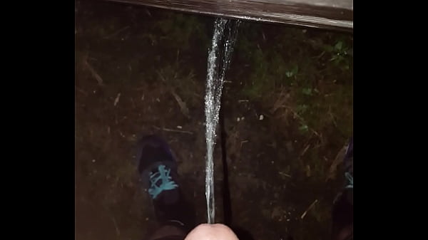 Peeing on the side of my cabin walls in the middle of the night