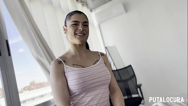 PutaLocura - Voluptuosa espa&ntilde;ola tatuada Nadja Hot charlando y tragando el semen de Torbe