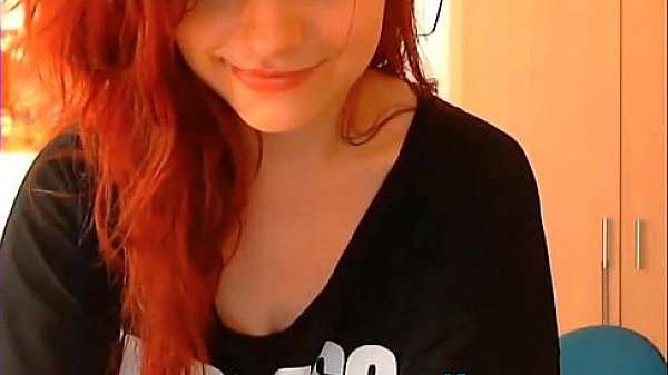 young redhead masturbating on camera