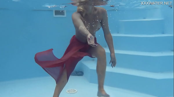 Russian gorgeous beauty horny in the pool