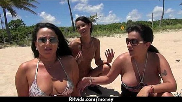 Amateur hottie takes cash for public sex 13