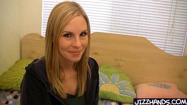 Blonde girl next door strips in her room