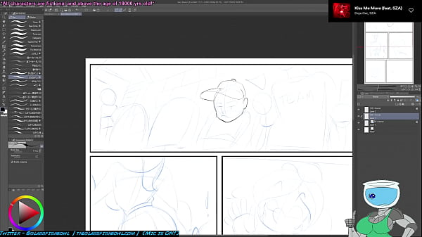 SS broadcast by Glass Fish Bowl on Picarto dated 17.08.2023 