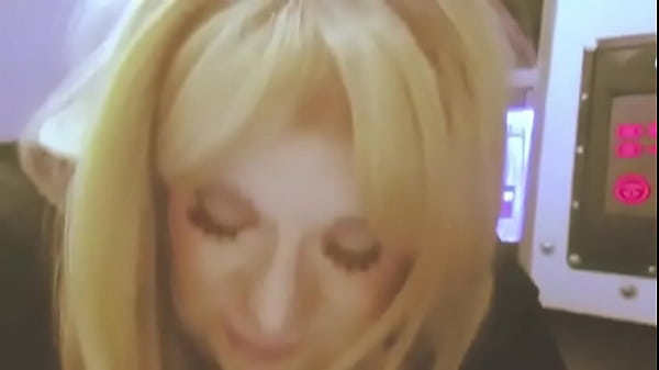 Sissy CD Femboy getting fucked in a Gloryhole arcade booth Fiona Fortune