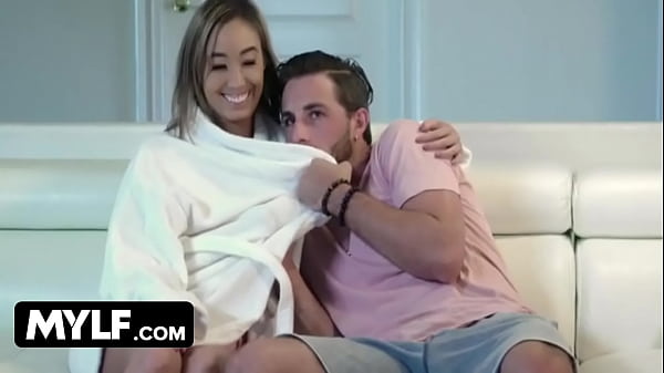 Fucked Asian StepMom While Watching Horror Flick