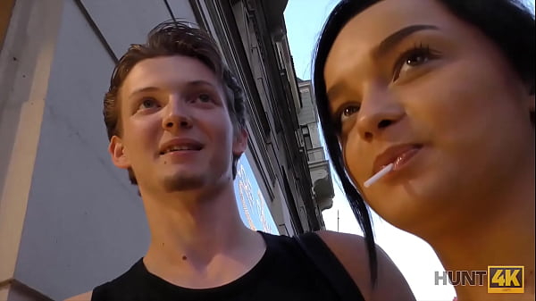 HUNT4K. Tender teen tastes hunters cock because he is ready to pay