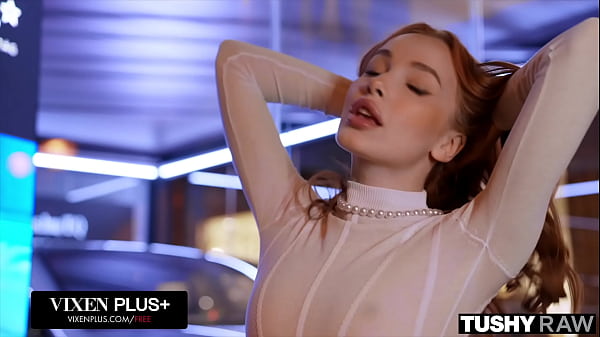 Long red hair and short white shorts you can look all over town, but you won't find anything sexier than Megan on the streets tonight.