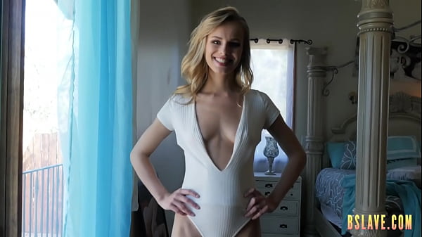 Sweet soft blondie gentel teasing solo showing ass