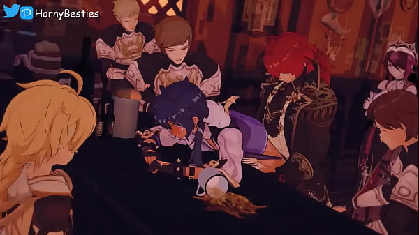 Genshin Diluc fucks kaeya in his bar big impact by Hornybesties  