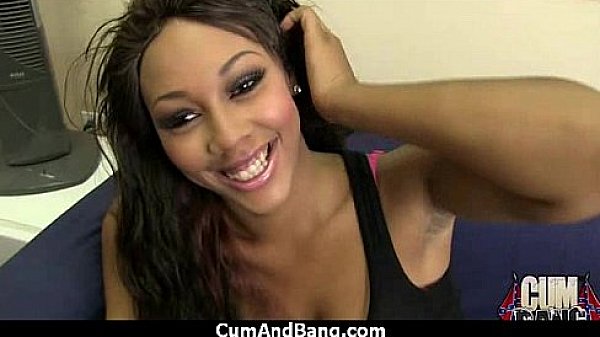 Ebony slut group fucked and facialized 14  