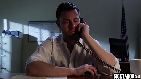 Horny blonde fucks by a policeman  