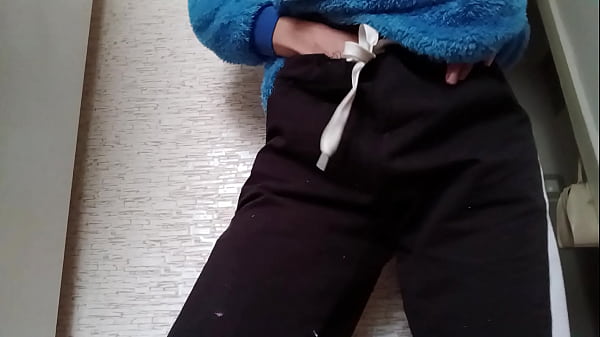 Hot brunette with tattoo cums three times in a risky place