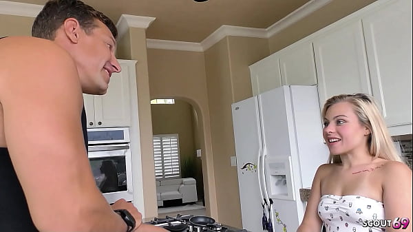 Tiny Short Midget Step-Daughter Skylar Valentine seduce to First Tim Defloration Sex when home alone