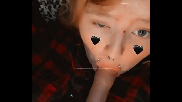 slutty goth girl licks her sex toy then puts it inside of her