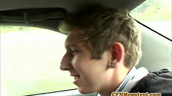 Cfnm femdom Sophia Lomelis young cock bj