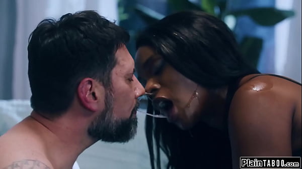 Guy finds submissive wife Siri Dahl n ebony bff Ana Foxxx in fetish gear ready for him to use.The busty redhead rims her bestie while he facefucks her  