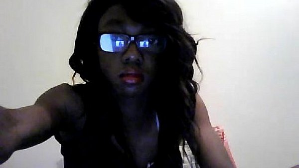 Beautiful Black Shemale Rubbing Her Dick