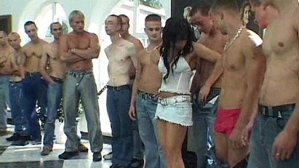 slut gangbanged by 50 guys! 004