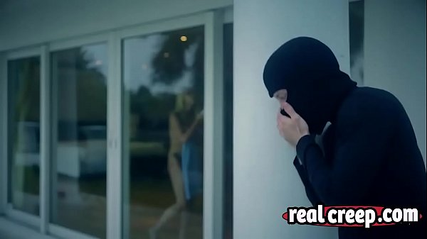 Blonde slut Marsha May fucking creep bedroom